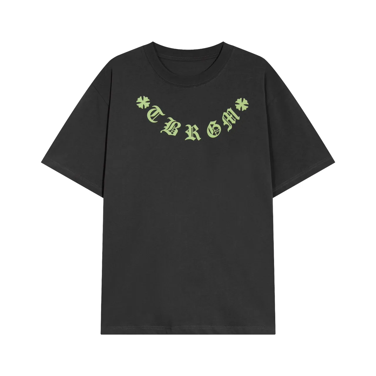 P150 Chrome Hearts Chrome Hearts Sanskrit Letter Foam Printed Short Sleeves Size: SMLXL Color: Black White Gray